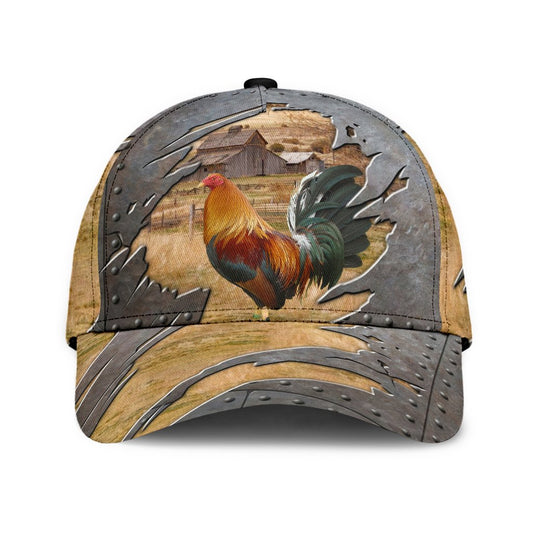 Rooster Vintage Farm Classic Cap For Outdoor Adventures Festivals And Casual Wear