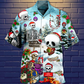 Christmas Winter Skull Hawaiian Shirt With All Over Print For Resort Travel Summer Outings And Casual Gatherings