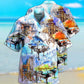 Music Notes Hawaiian Shirt With Detailed Graphic For Resort Holidays Beach Travel And Relaxed Casual Fashion
