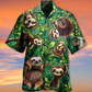 Cute Sloth Animals Hawaiian Shirt Pattern View For Relaxed Warm Weather Outfits