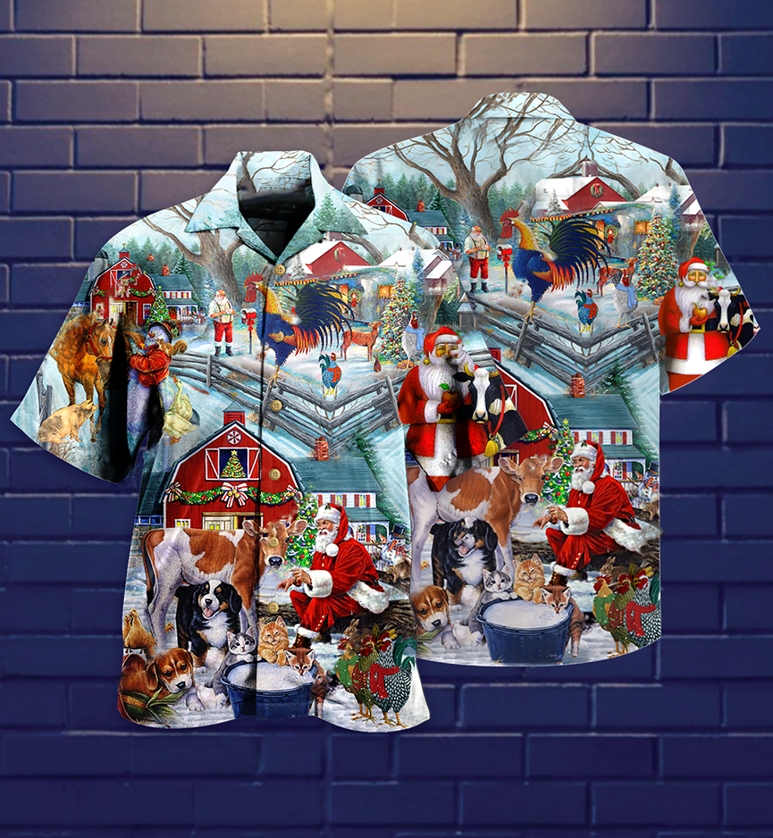 Christmas Animals Hawaiian Shirt For Coastal Adventures And Warm Weather Wear