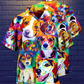 Watercolor Beagle Dogs Beautiful Hawaiian Shirt For Beach Parties And Weekend Getaways