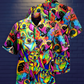 Colorful Watercolor Chihuahua Hawaiian Shirt For Summer Vacation And Beach Travel