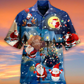 Christmas Santa Gifts Night Hawaiian Shirt Artwork View For Weekend Travel And Beach Style