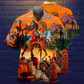 Camel Hawaiian Shirt With Detailed Graphic For Vacation Getaways Resort Wear And Casual Celebrations