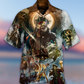 Skull Nautical Pirate Pirates Ocean Hawaiian Shirt Artwork View For Weekend Travel And Beach Style