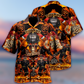 Firefighter Fire Hawaiian Shirt Pattern View For Lightweight Everyday Style