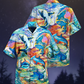 Watercolor Shark Hawaiian Shirt For Poolside Relaxation And Sunny Getaways