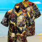 Skull Hawaiian Shirt With Detailed Graphic For Beach Vacations Casual Parties And Warm Weather Style