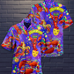 Mardi Gras Shrimp Animals Hawaiian Shirt Pattern Detail For Vacation Travel And Daily Wear