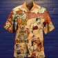 Boxing Hawaiian Shirt With All Over Print For Island Holidays Summer Parties And Casual Outdoor Wear