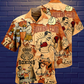 Boxing Hawaiian Shirt With Detailed Graphic For Island Holidays Summer Parties And Casual Outdoor Wear