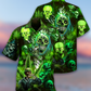 Skull Botanical Hawaiian Shirt For Beach Parties And Weekend Getaways