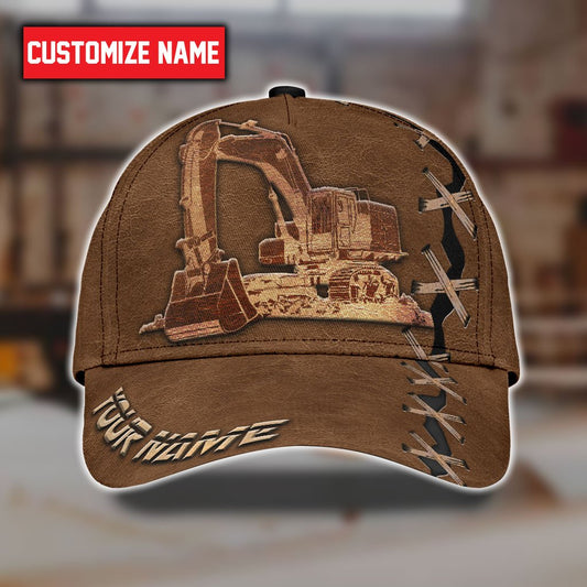Excavator Custom All Over Print Classic Cap For Casual Adventures Parties And Seasonal Styling