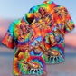 Red Rainbow Shrimp Hawaiian Shirt Design View For Resort Travel And Thoughtful Gifting