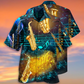 Saxophone Music Night Hawaiian Shirt Pattern View For Lightweight Everyday Style
