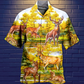 Autumn Deer Hawaiian Shirt With All Over Print For Resort Holidays Beach Travel And Relaxed Casual Fashion