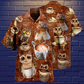 Coffee Owl Hawaiian Shirt For Vacation Days And Relaxed Coastal Outings