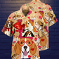 Dog Beagle Valentine Hawaiian Shirt Pattern View For Relaxed Warm Weather Outfits