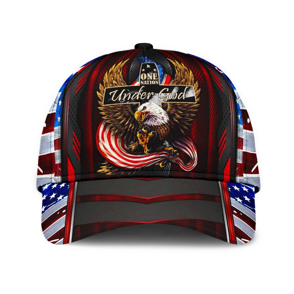 One Nation Under God Faith Classic Cap For Comfortable Daily Wear Travel And Weekend Outings