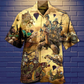 Vintage Turtle House Hawaiian Shirt Design Detail For Sunny Adventures And Casual Wear
