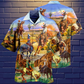 Cowboy Desert Hawaiian Shirt Pattern Detail For Summer Holidays And Outdoor Fun