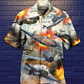 Combat Aircraft Fire War Hawaiian Shirt For Warm Weather Adventures And Everyday Comfort