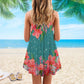 Whimsical Turtle Is Beach Soul V-Neck Sleeveless Cami Dress For Beach Festivals And Comfortable Summer Outfits