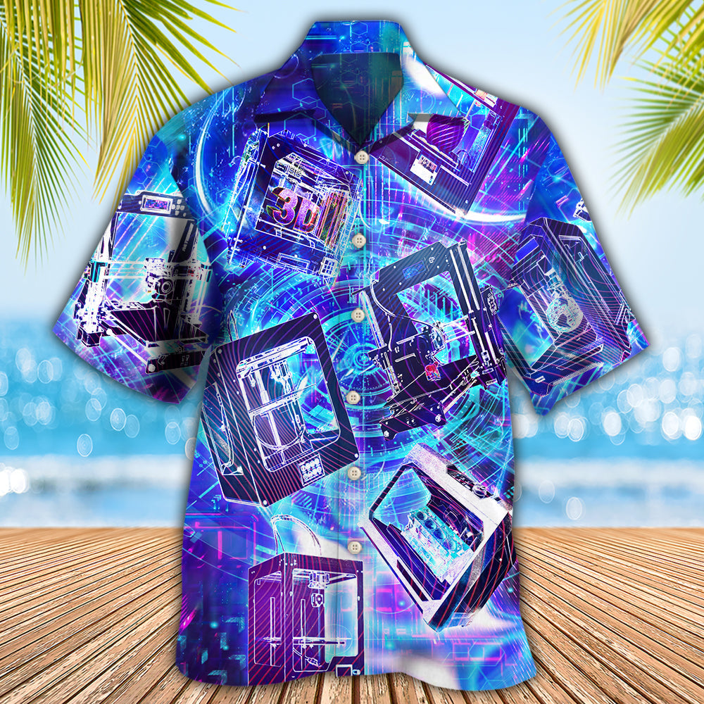 3D Printing Modern Hawaiian Shirt Artwork View For Weekend Travel And Beach Style