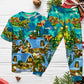 Magical Christmas Night Short Sleeve Pajamas Set For Christmas Sleepwear And Family Lounging