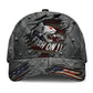 Cracked Fish On American Fishing Classic Cap For Relaxed Daily Style Vacations And Festival Wear