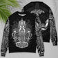 Viking Warrior Thunder Power Sweater For Mythic Art Fans Travel Adventures And Distinctive Gifting