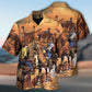Riding Horse Hawaiian Shirt Summer Design Detail For Resort Wear