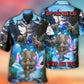 Elephant Yoga Pose Waterfall Hawaiian Shirt For Poolside Relaxation And Sunny Getaways