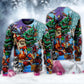 Christmas Skull Holiday Dark Sweater For Winter Parties Seasonal Adventures And Relaxed Everyday Styling