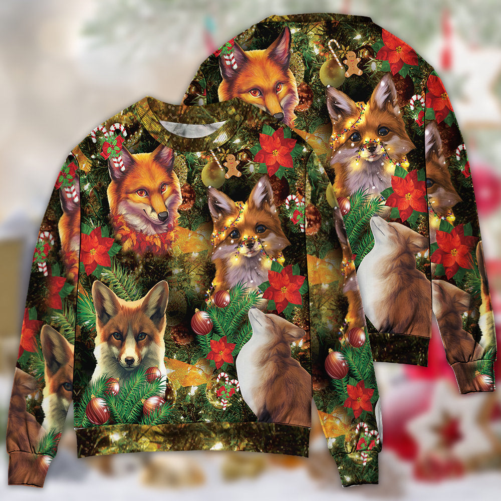 Christmas Foxmas Merry Holiday Sweater For Seasonal Parties Cozy Gatherings And Thoughtful Holiday Gifts