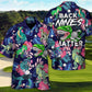 Tropical Funny Golf Dinosaur Hawaiian Shirt For Resort Trips, Coastal Parties, And Warm Weather Style