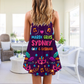 Amazing Pride Festival Style V-Neck Sleeveless Cami Dress For Beach Trips Parties And Relaxed Warm Weather Style