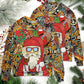 Christmas Hippie Santa And Peace Sweater For Holiday Travel Winter Outings And Cheerful Gift Giving