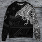 Viking Raven Valhalla Myth Sweater For Outdoor Gatherings Weekend Trips And Bold Casual Styling