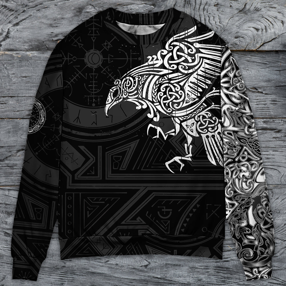 Viking Raven Valhalla Myth Sweater For Outdoor Gatherings Weekend Trips And Bold Casual Styling