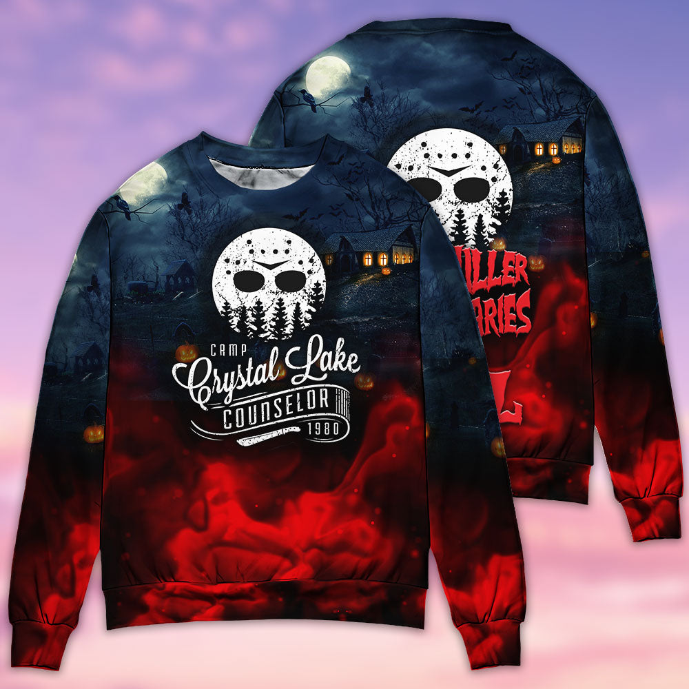 Halloween Horror Movie Night Sweater For Alternative Fashion Events And Thoughtful Seasonal Gifts