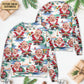 Christmas Santa Summer Beach Custom Sweater For Holiday Travel Winter Outings And Cheerful Gift Giving