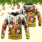 Christmas Santa Beer Cheerful Hoodie For Festive Family Moments Winter Wear And Holiday Gift Ideas
