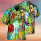 Golf Dog Hawaiian Shirt Creative Print View For Weekend Trips