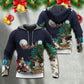 Christmas Santa Gift Night Hoodie For Festive Streetwear Winter Outings And Christmas Celebrations