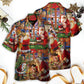 Festive Santa Christmas Hawaiian Shirt Resort Outfit View For Island Holidays