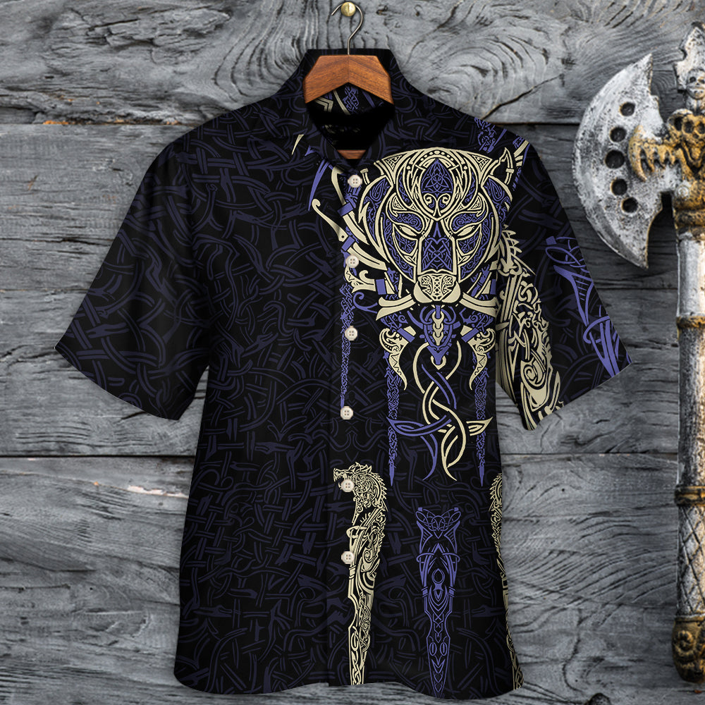Norse Warrior Bj Rn Legends Hawaiian Shirt Pattern View For Lightweight Everyday Style
