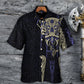 Norse Warrior Bjorn Legend Lifestyle Hawaiian Shirt Pattern View For Lightweight Everyday Style