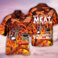 Food Sausage Put Meat Hawaiian Shirt For Poolside Relaxation And Sunny Getaways